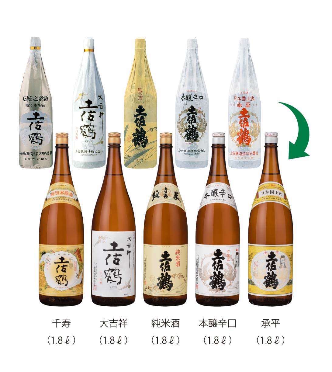 包装紙を省いてエコ!に 土佐鶴 GREEN PROJECT キャンペーン